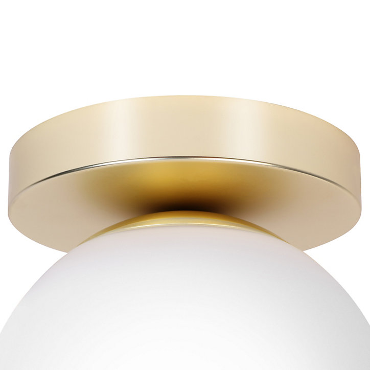 Plafonnier de salle de bain Dorres E14 40W IP44 Ø16cm GoodHome or