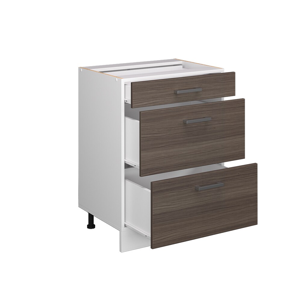 Vicco Schubladenunterschrank Küchenschrank Küchenzeile R-Line 60 cm Weiß Edelgrau Schublade