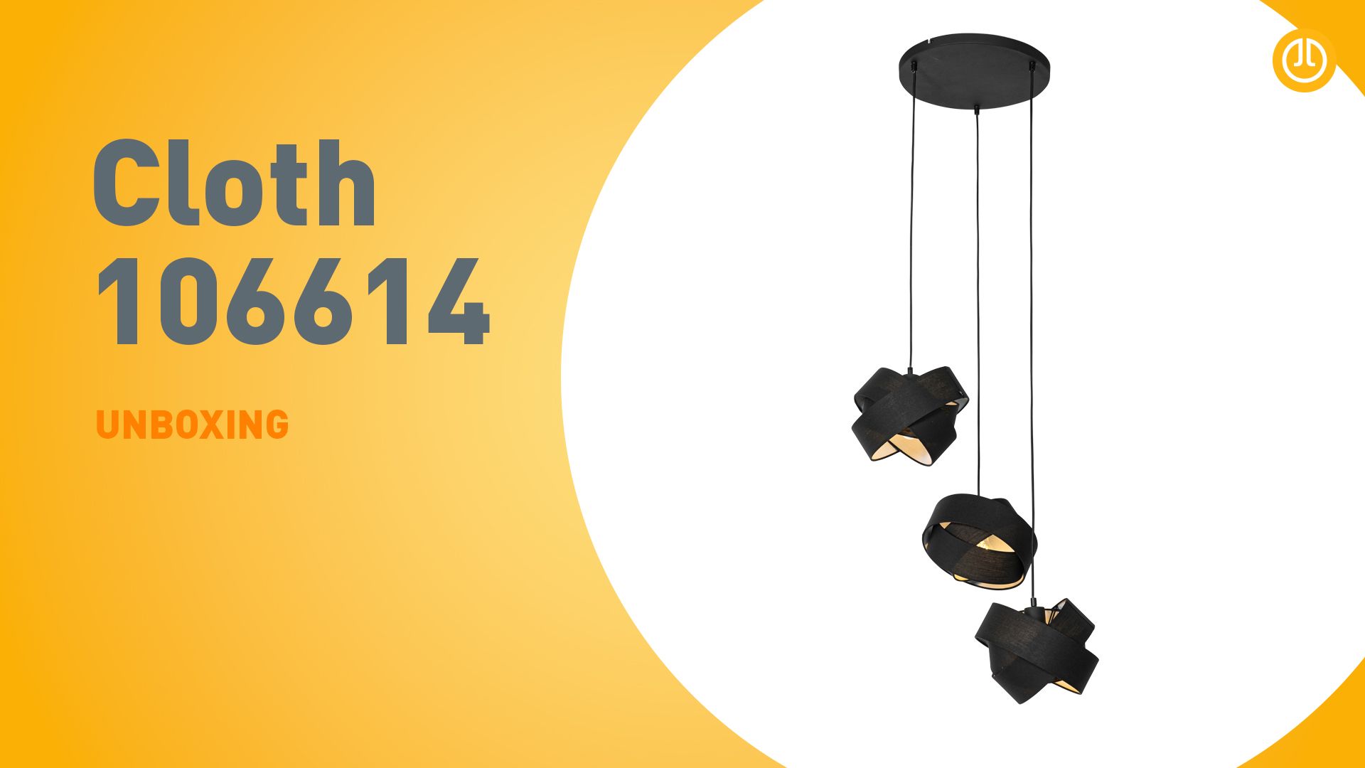 Moderne hanglamp zwart 3-lichts - Cloth