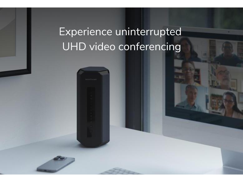 Netgear Tri-Band WiFi Router Nighthawk RS700S-100EUS Netgear Nighthawk WiFi 7 Tri-Band Router – Leistungsstarkes WiFi für Multi-Gig-Geschwindigkeiten