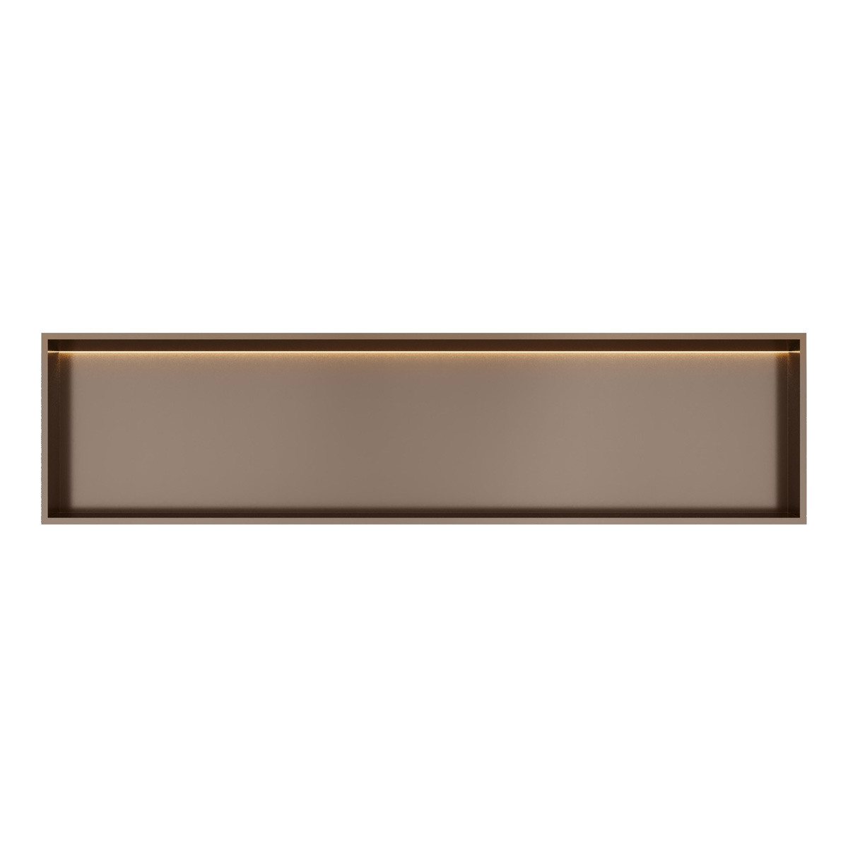 Hotbath &More inbouwnis met verlichting 30x120x10cm tuscan bronze