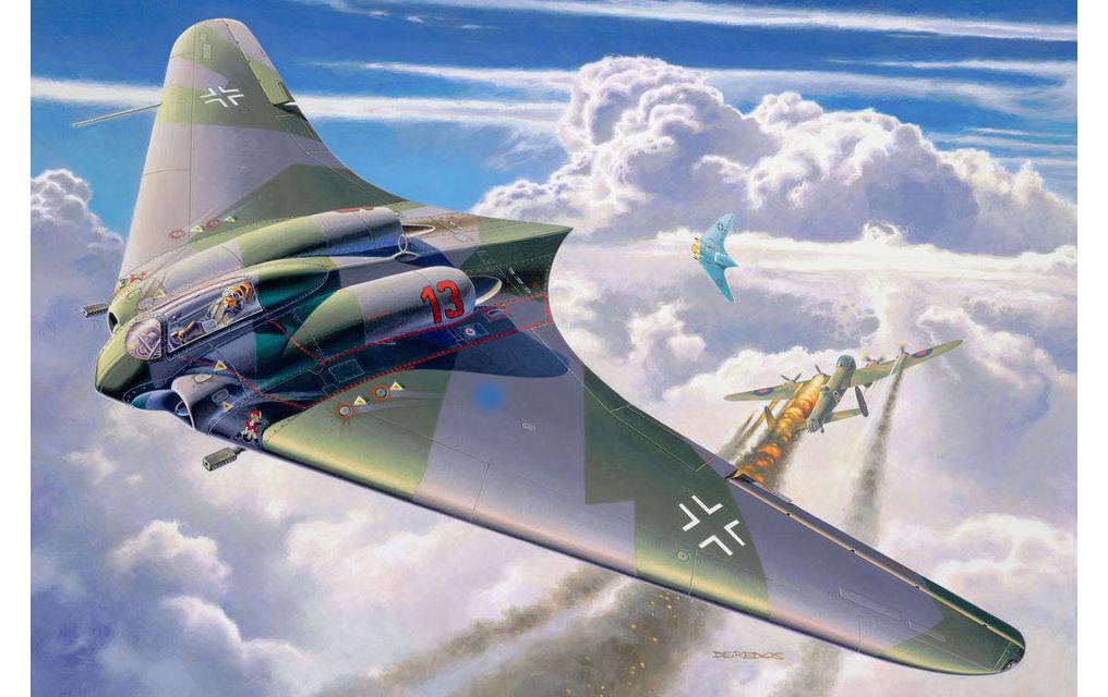 Bausatz Horten Go-229 1:72Kunststoff Modellbausatz