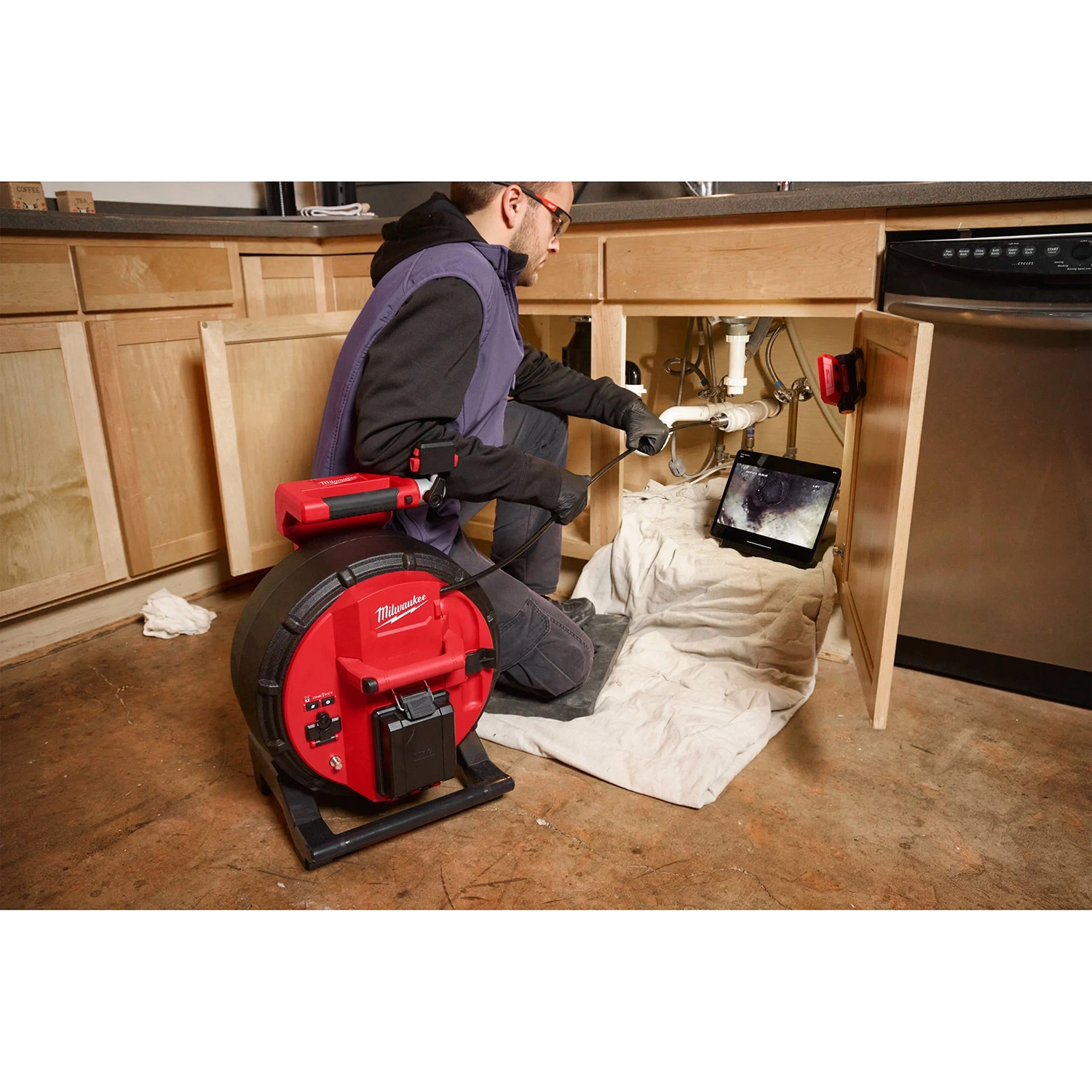 Milwaukee M18 SIC30 HDR-0 18V Li-ion accu riool inspectiecamera - 30m
