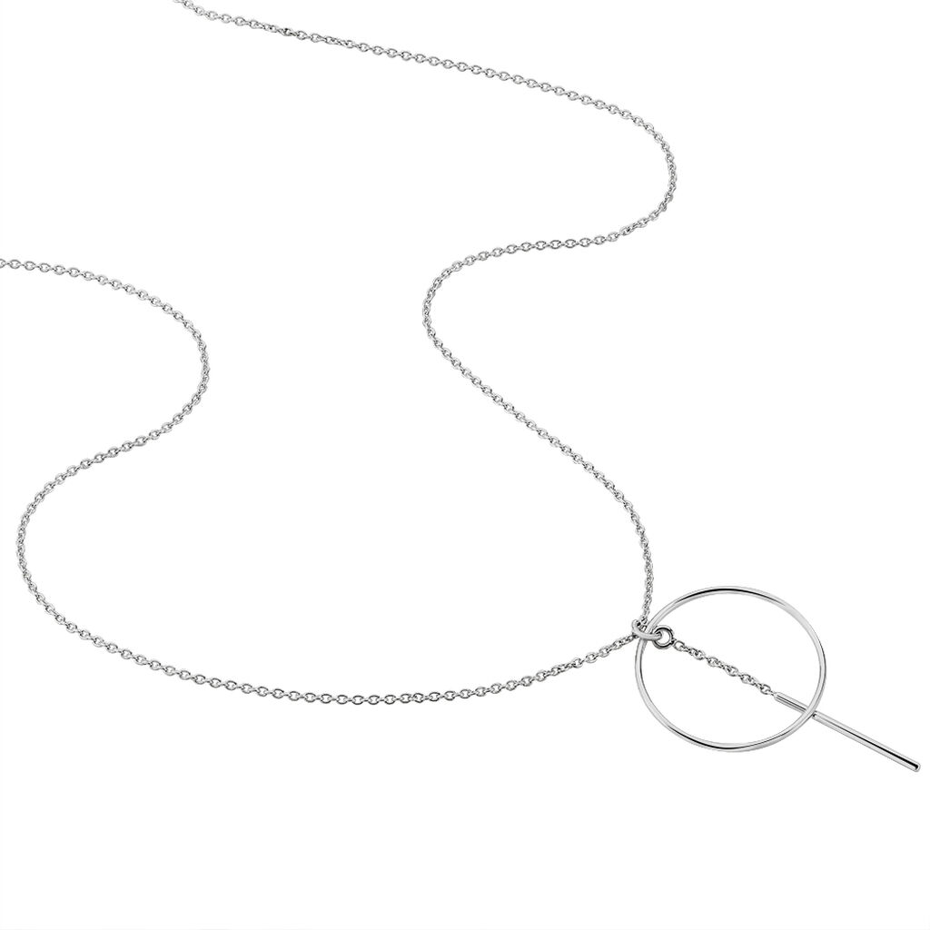 Collier Enissa Argent Blanc