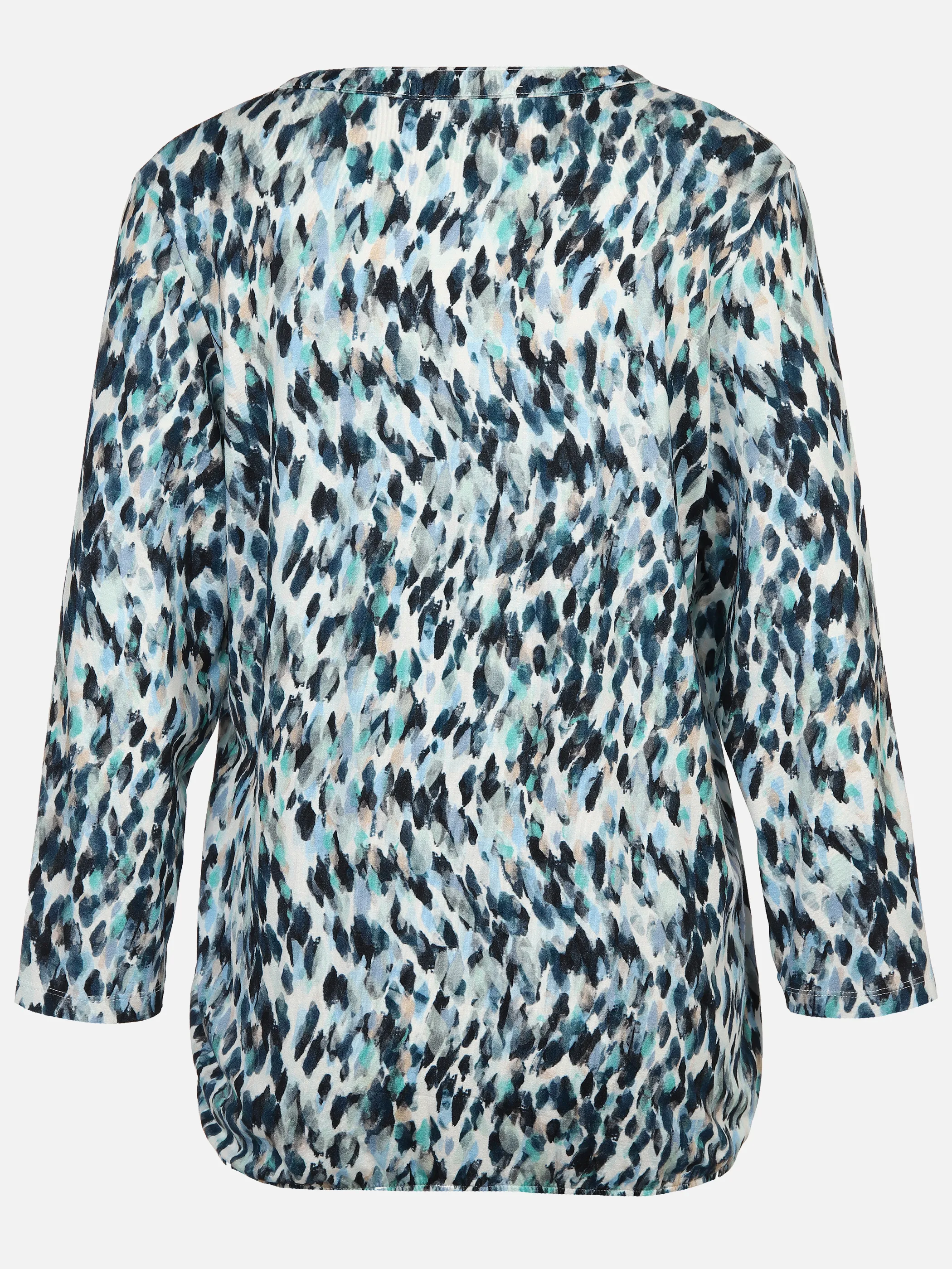 Damen Shirt mit Alloverprint und 3/4 Ärmel