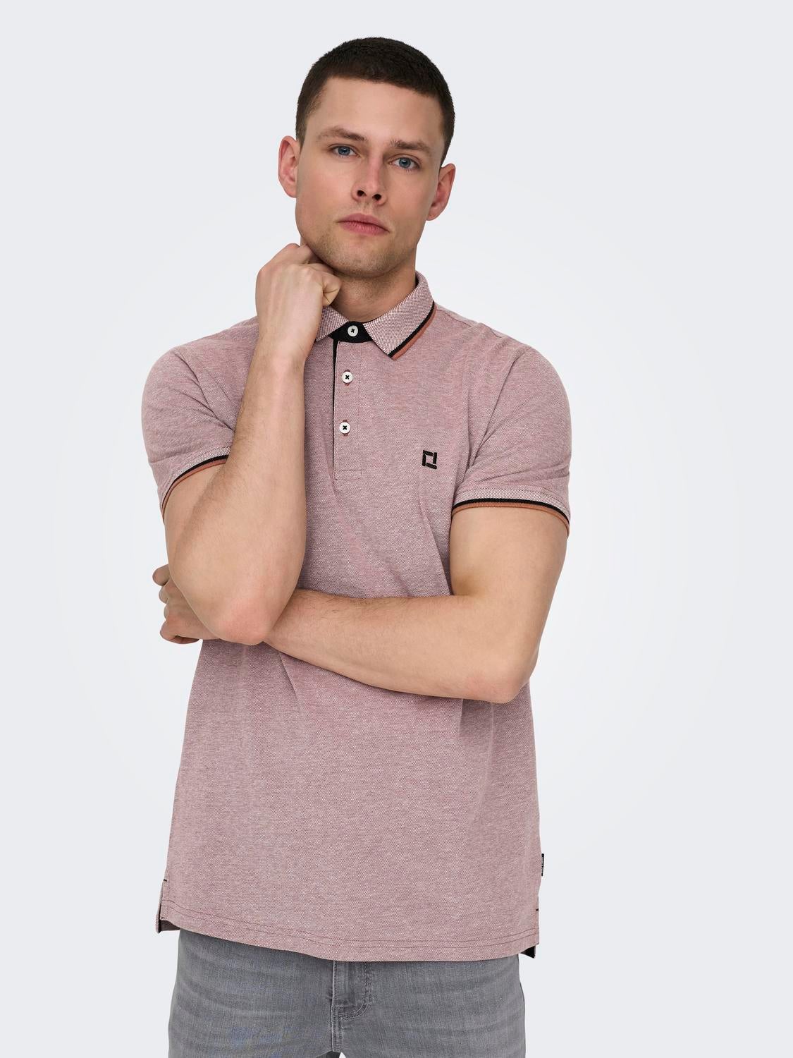ONSFLETCHER Polo Copper Brown