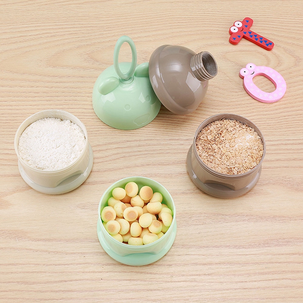 (3in1) Baby Milchpulver Portionierer Säuglingsnahrung Aufbewahrungsbox - Türkis