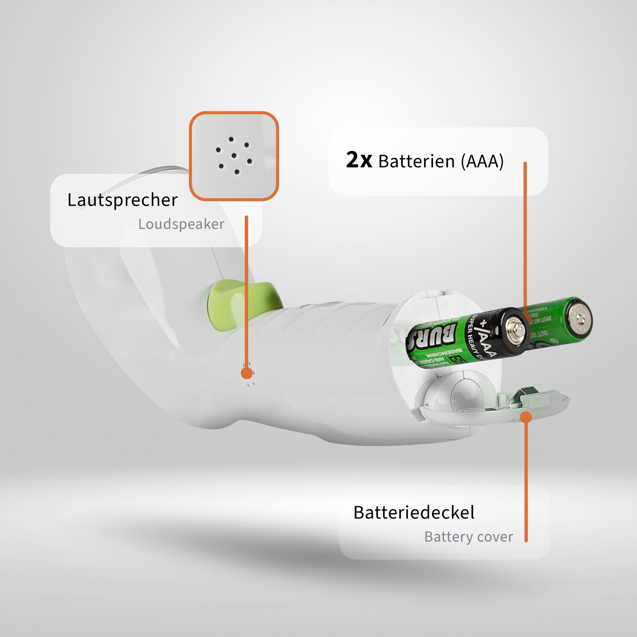 Pulox 2-in-1 Infrarot Fieberthermometer und Oberflächenthermometer