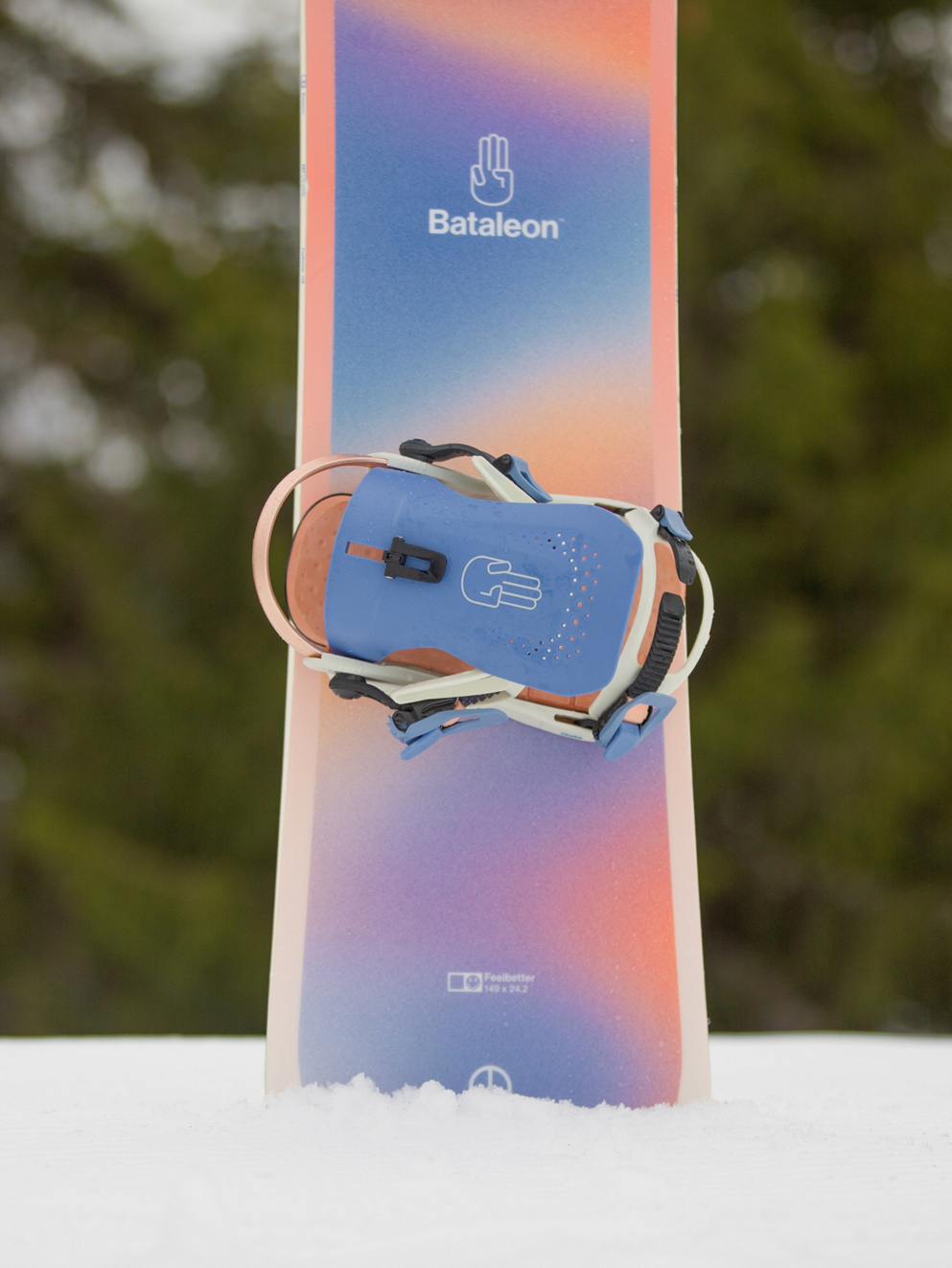 Bataleon Gata Heelwrap 2025 Snowboard Bindings lavender glacier gray
