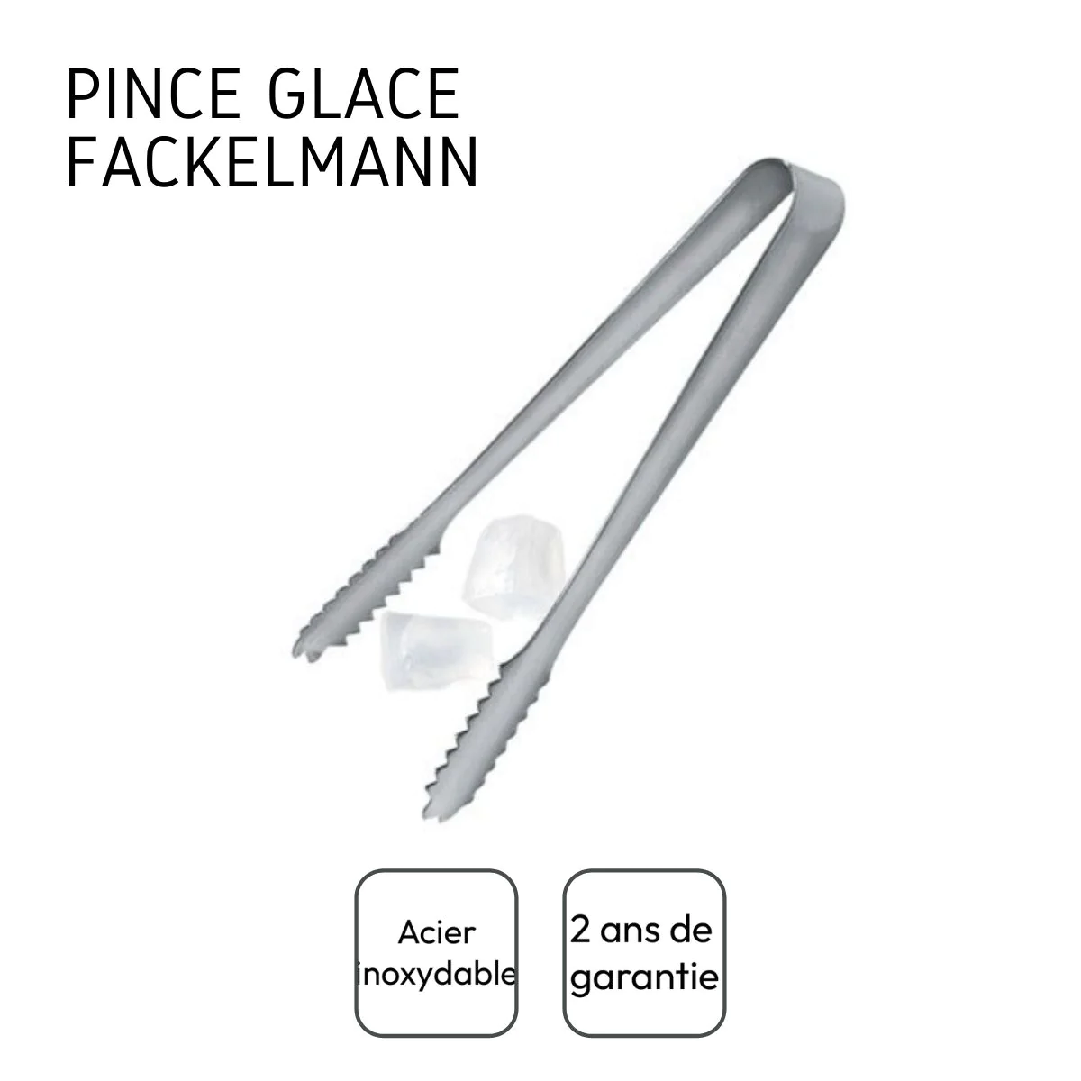 Pince à glace inox 18 cm Bar Concept Fackelmann