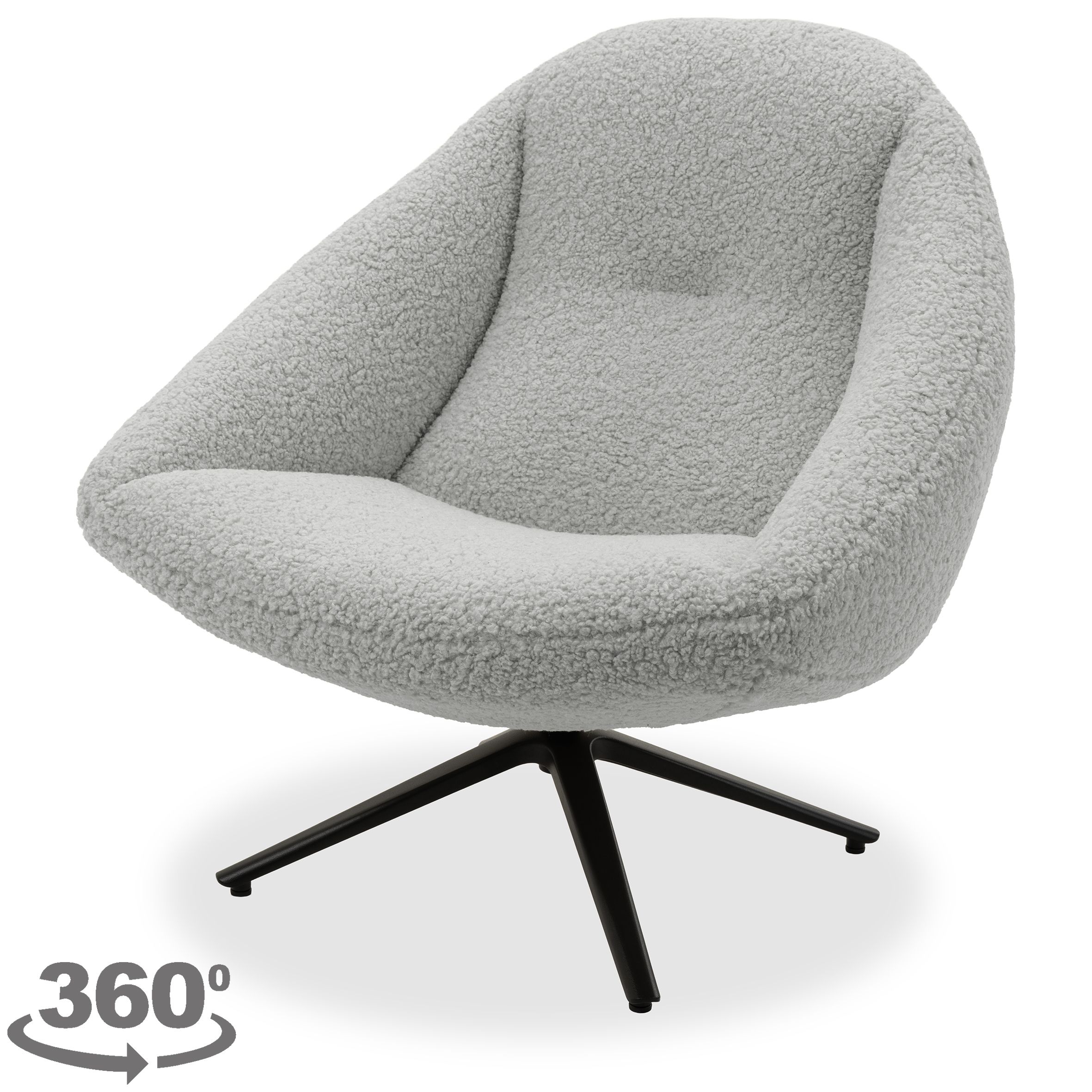 Draaifauteuil Boudewijn B89 x D80 x H97 cm