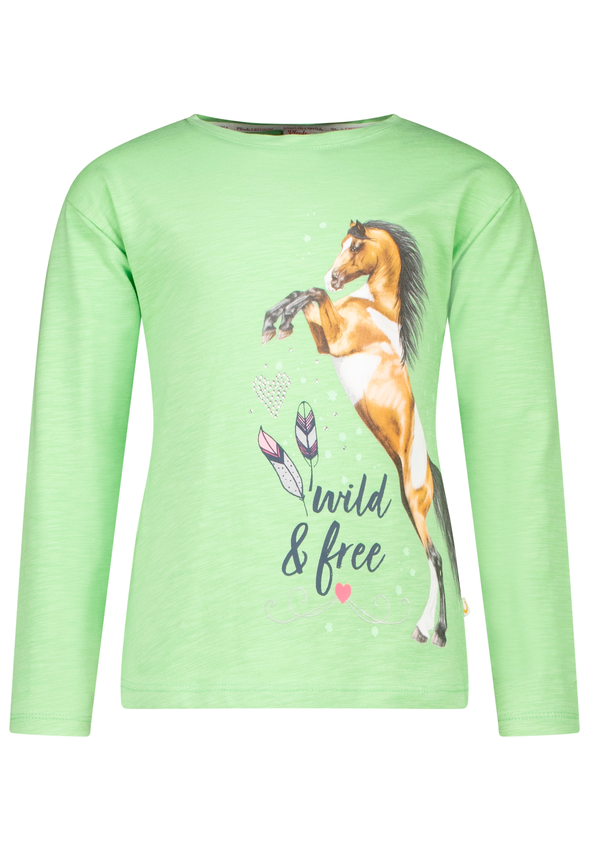 Langarmshirt WILD & FREE in apple green