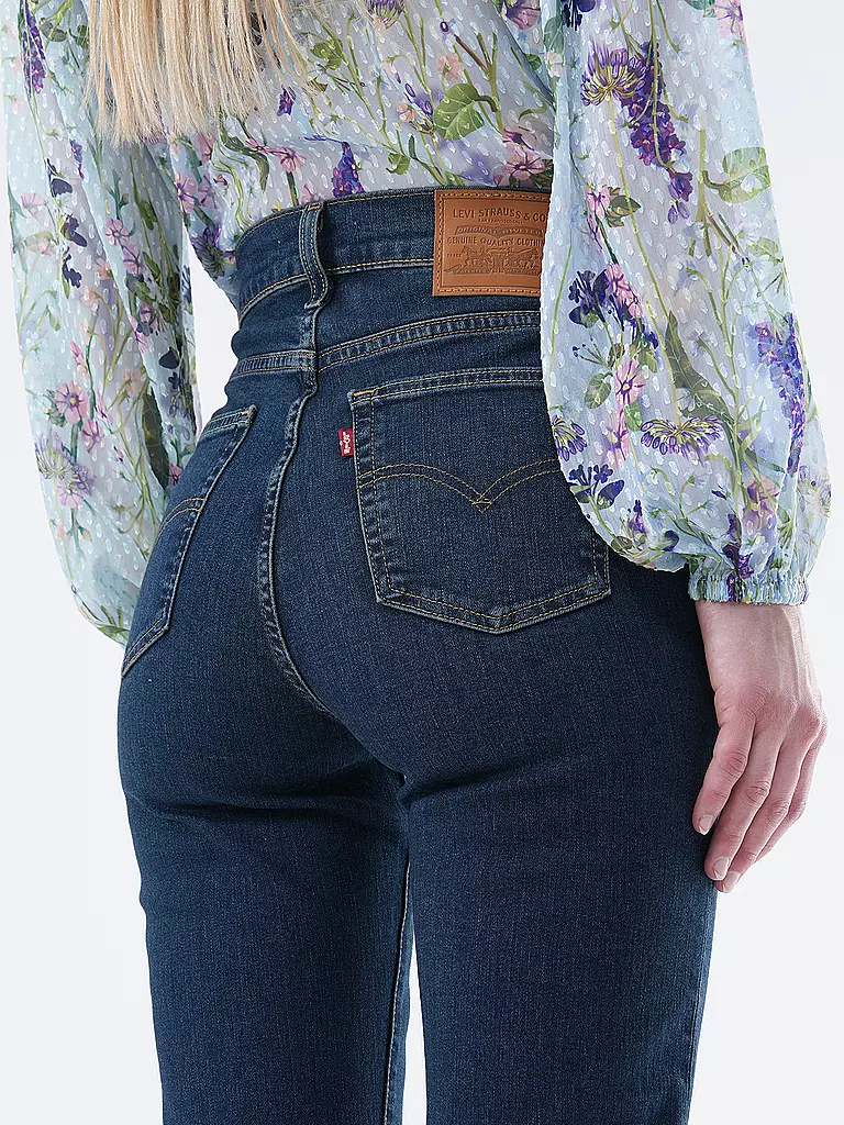LEVI'S® Jeans Straight Fit HIGH RISE 724 dunkelblau