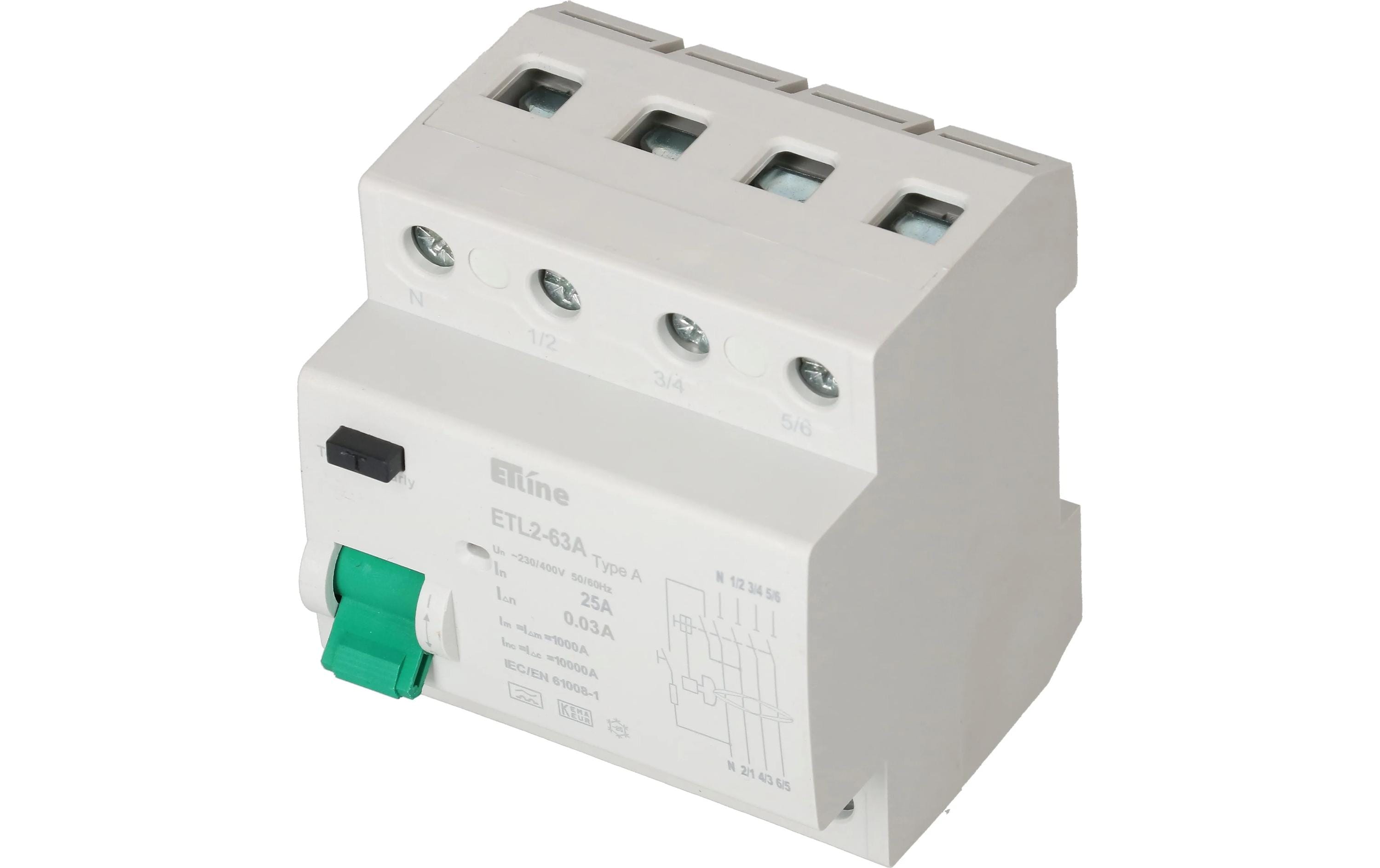 FI Schalter 3P+N 25 AFI-Schutzschalter