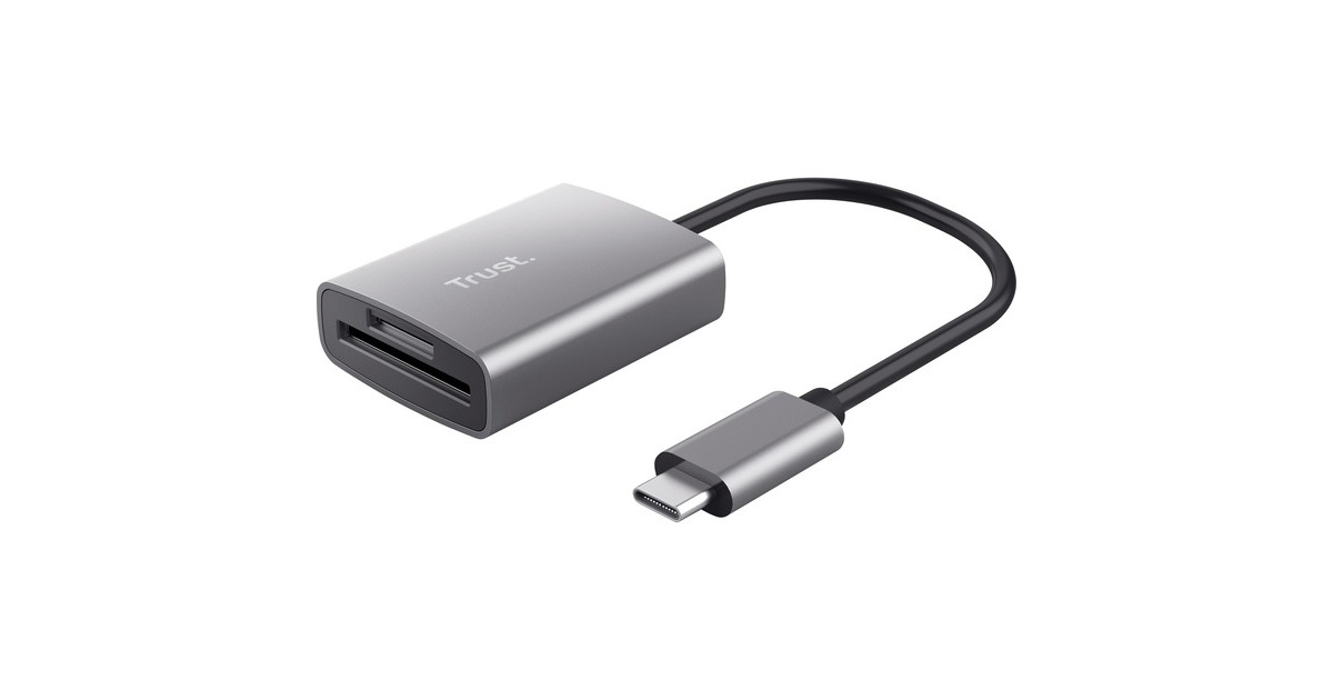 TrustDalyx Snelle USB-kaartlezer van aluminium  (Aluminium)