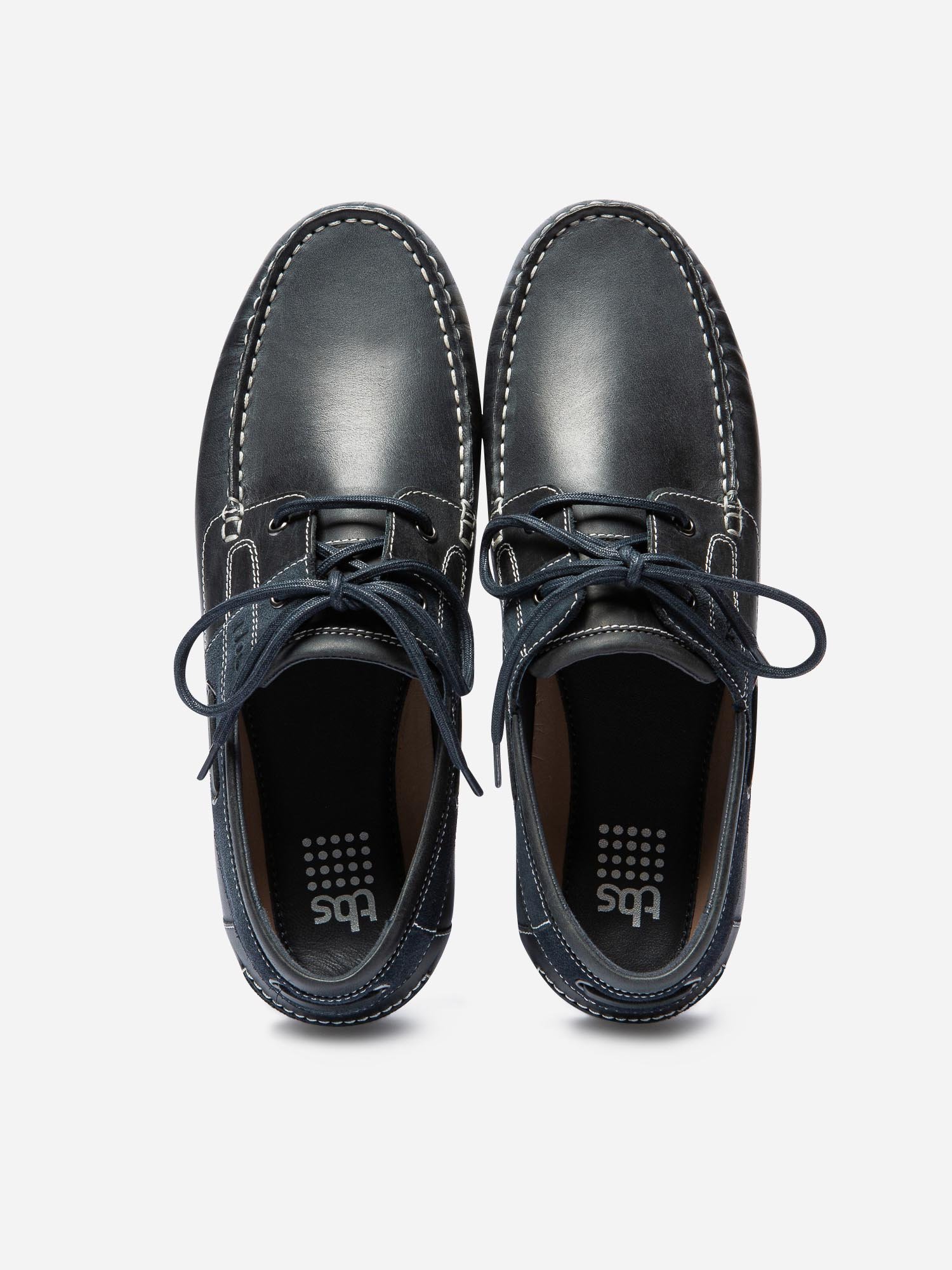 Chaussures Bateau Homme Souple Cuir Marine