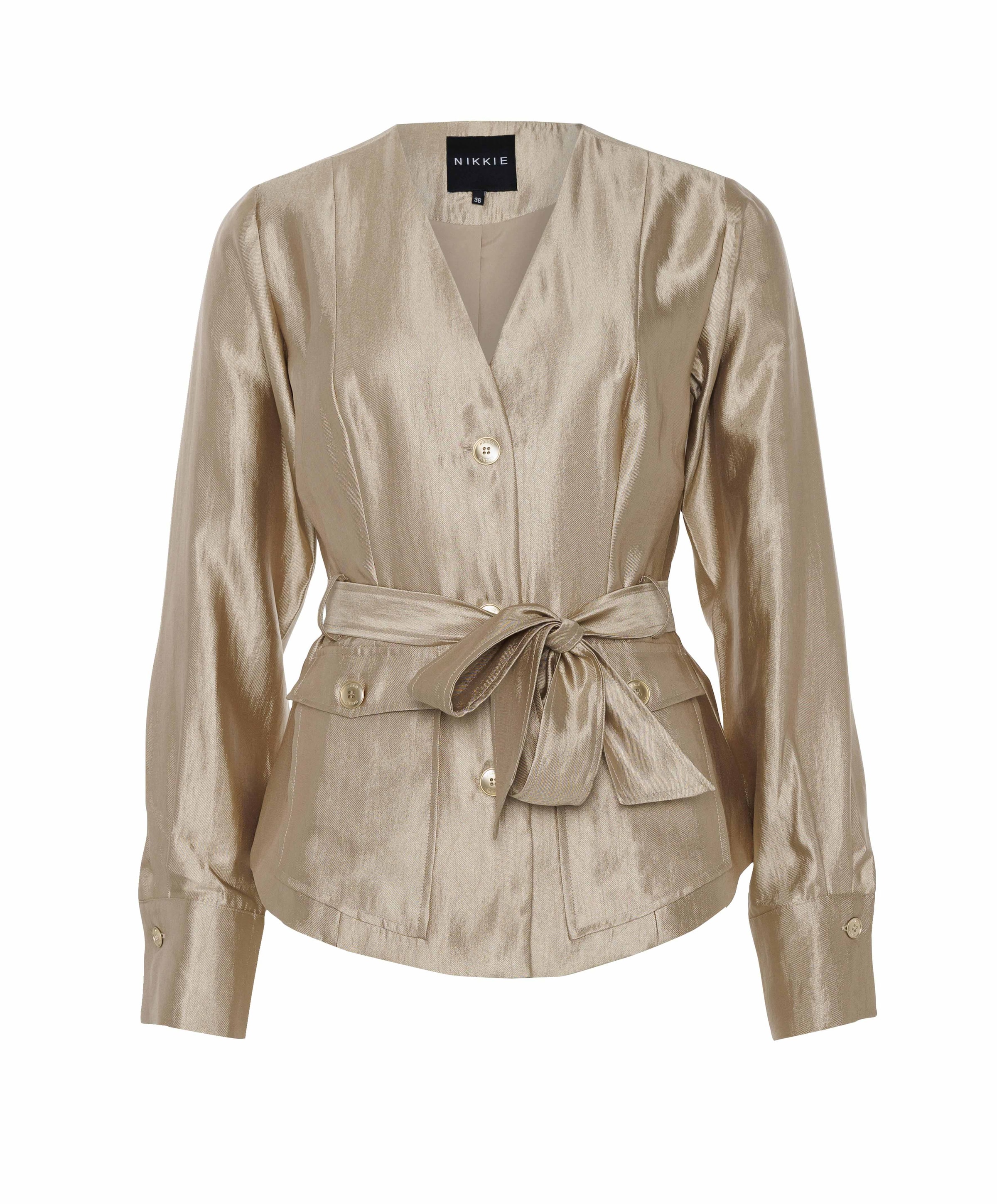 Nikkie Dames blouse goud