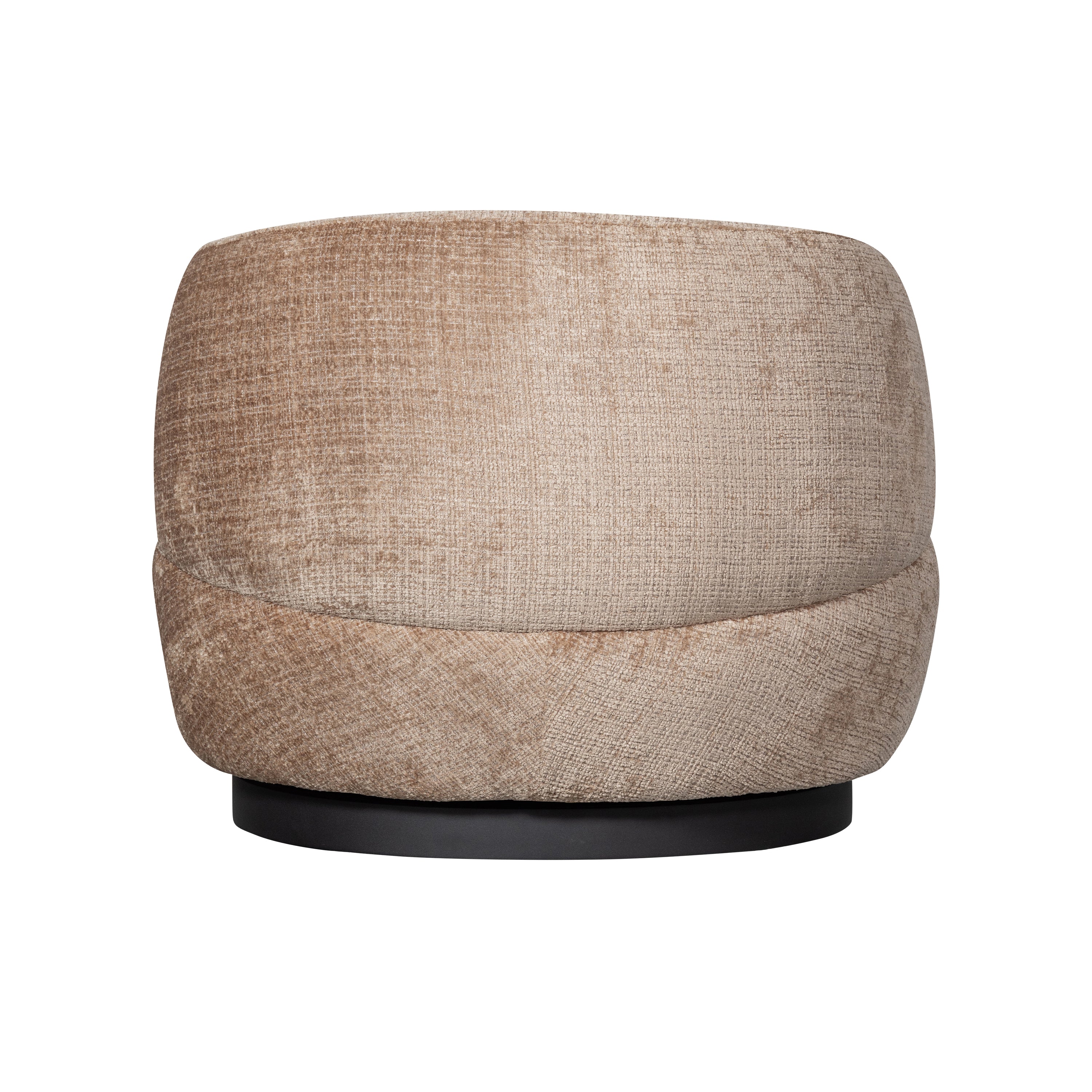 WOOOD Woolly Draaifauteuil - Zand Chenille