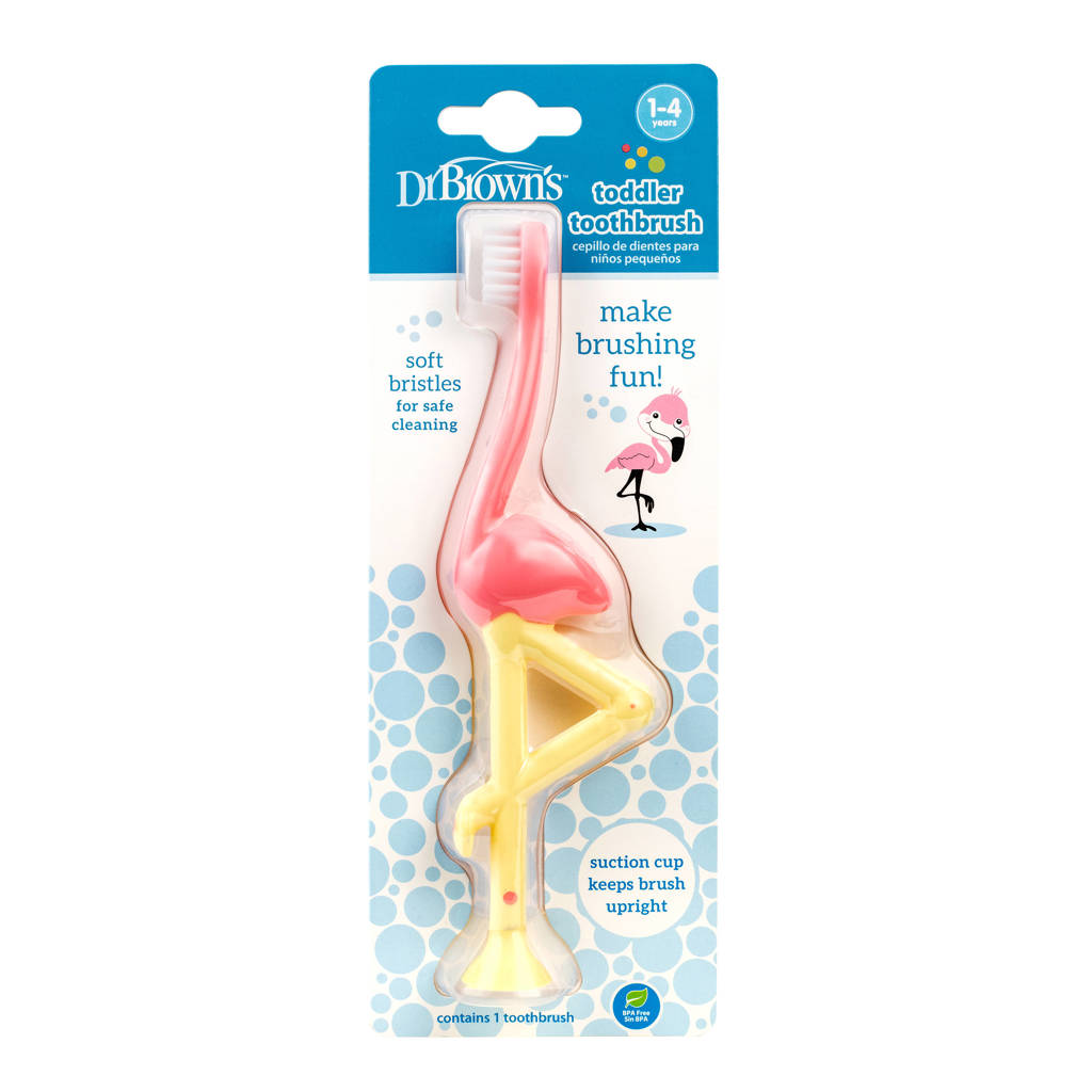 Tandenborstel flamingo roze