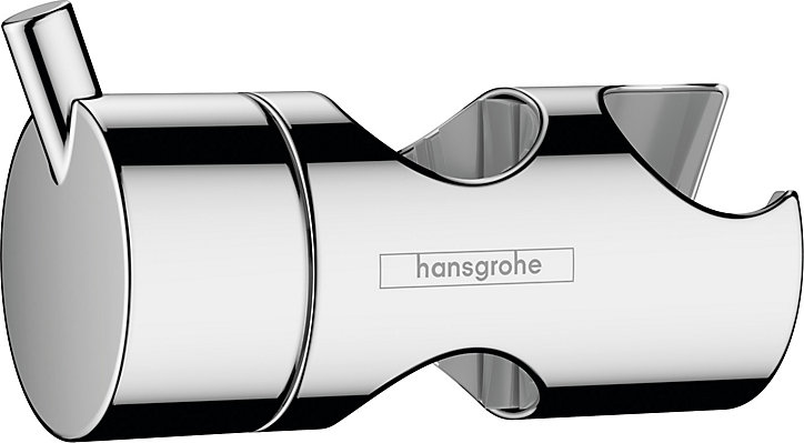 Support de douchette chrome fixation barre de douche Hansgrohe