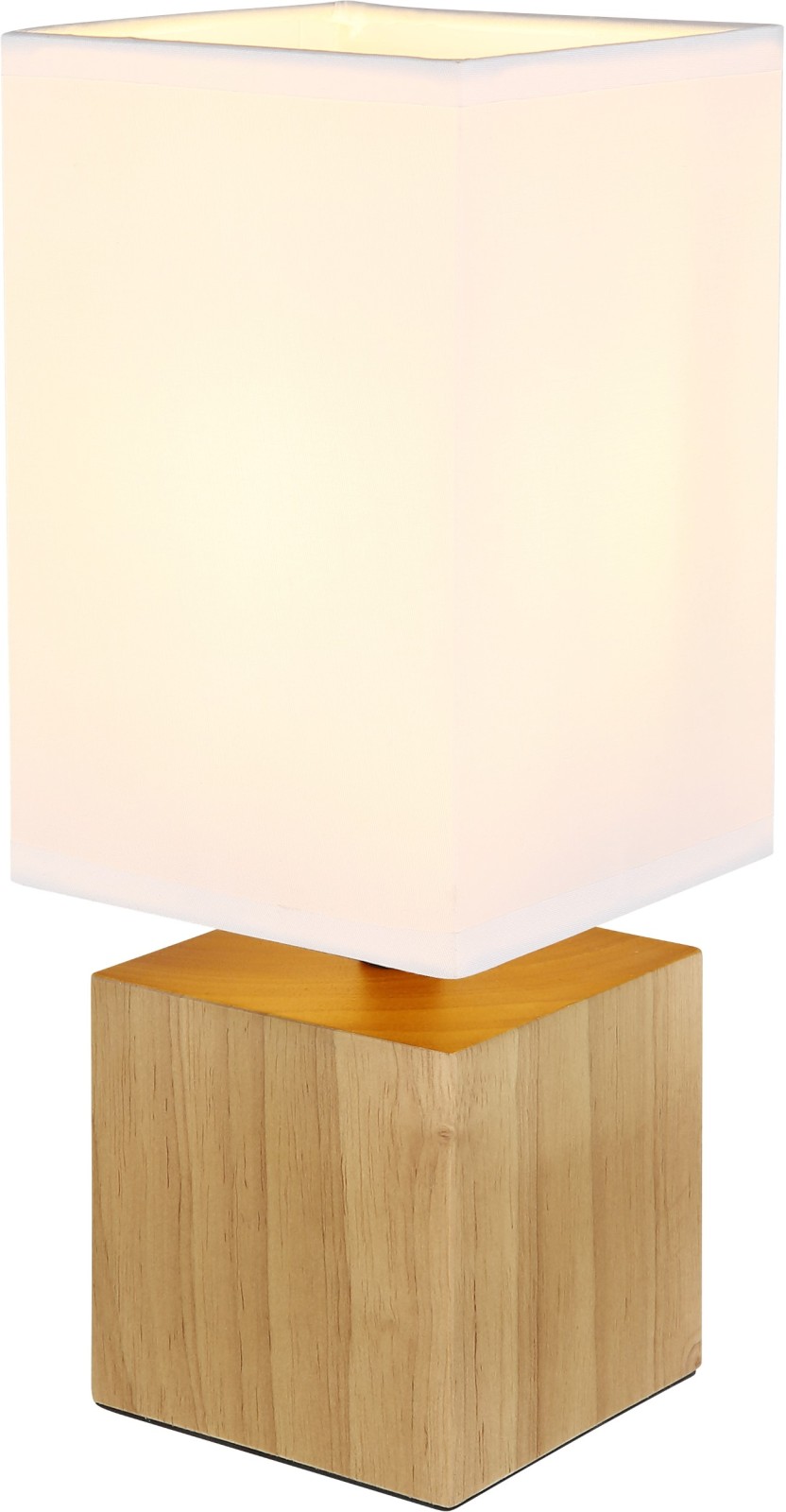 Tischleuchte - naturfarben-weiß - 30 cm