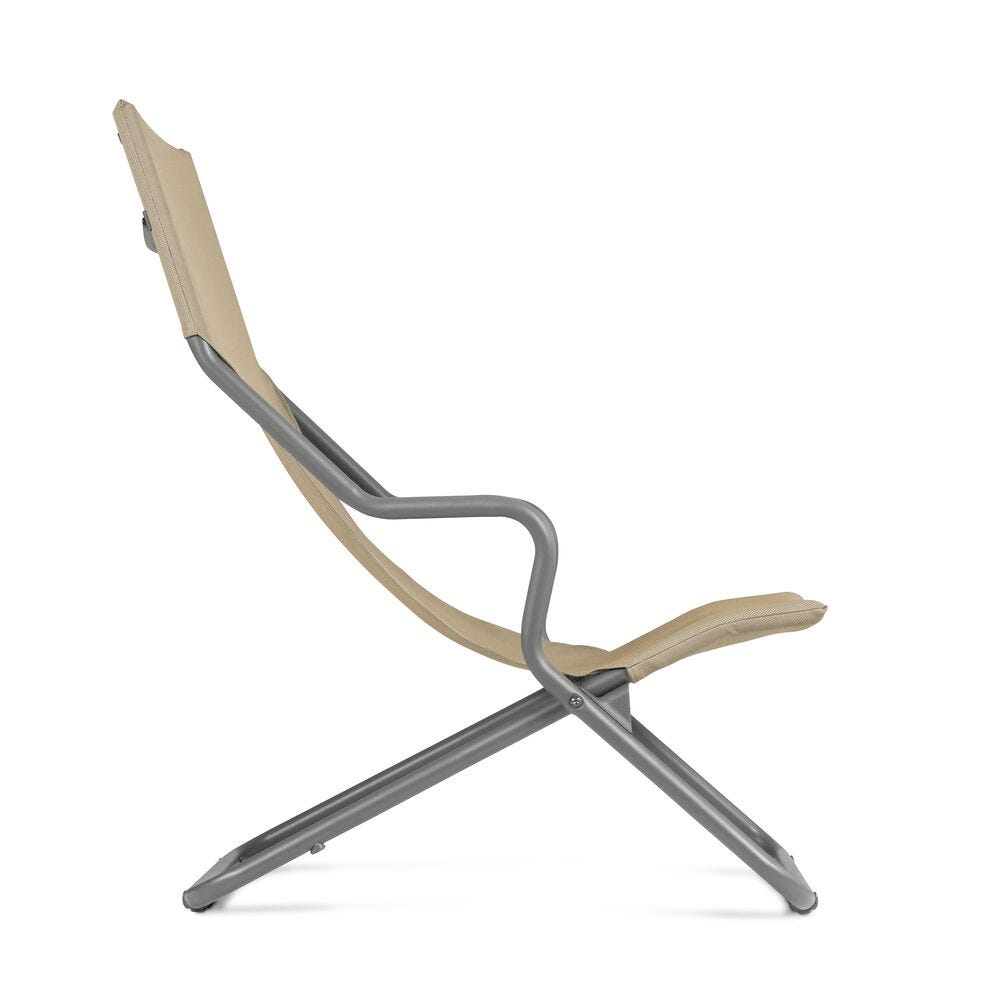 Klappbarer Liegestuhl Horizon Batyline® Duo Braun Noisette