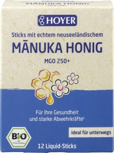 Hoyer Manukahonig Liquid Sticks MGO 250+ Active, 12 Stück