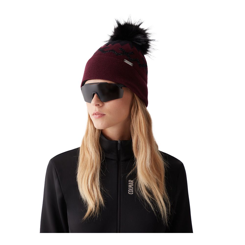 Colmar 4844E - Bonnet Femme blackberry/black/bla