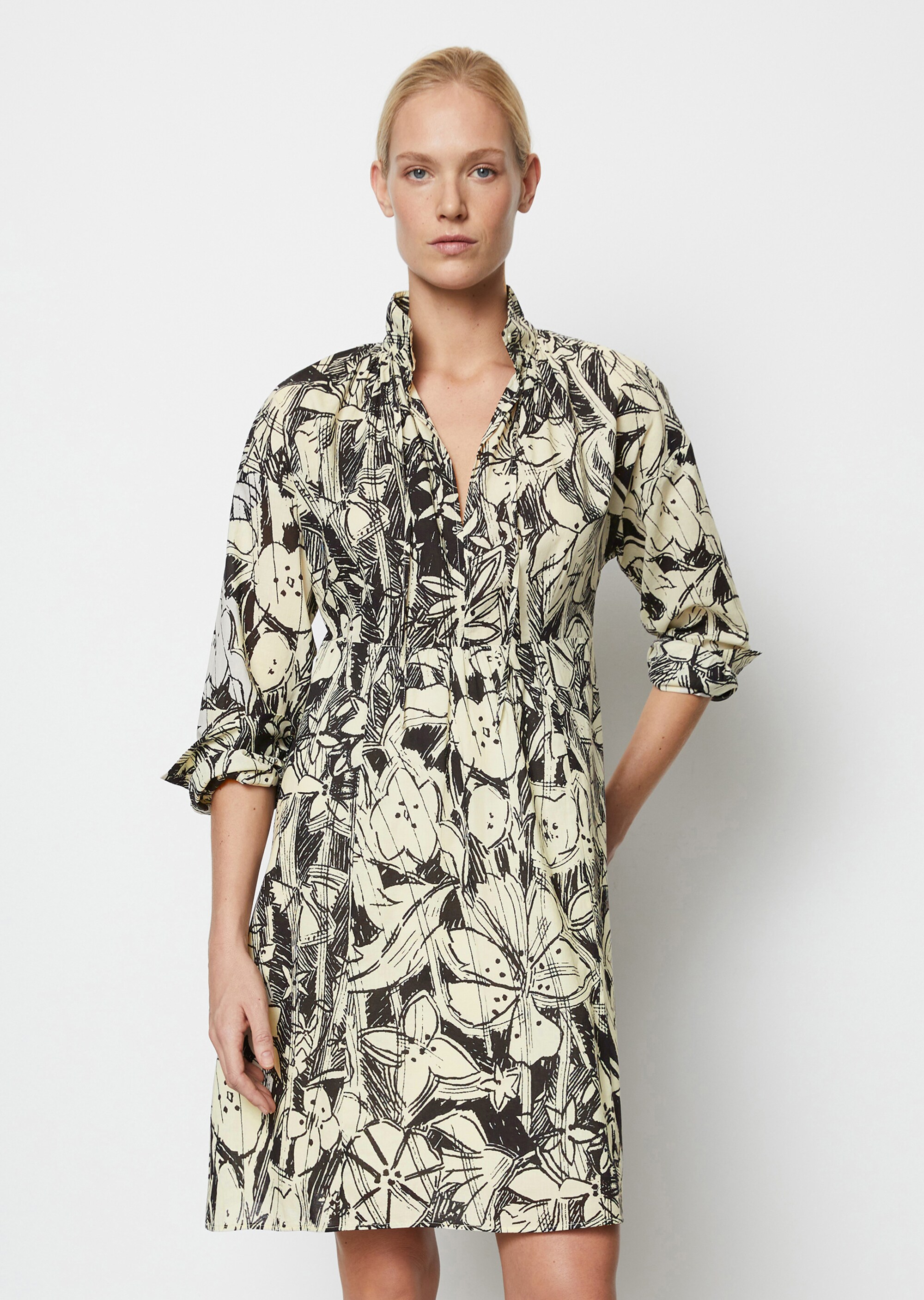 Print-Kleid A-Shape aus reiner Baumwolle
