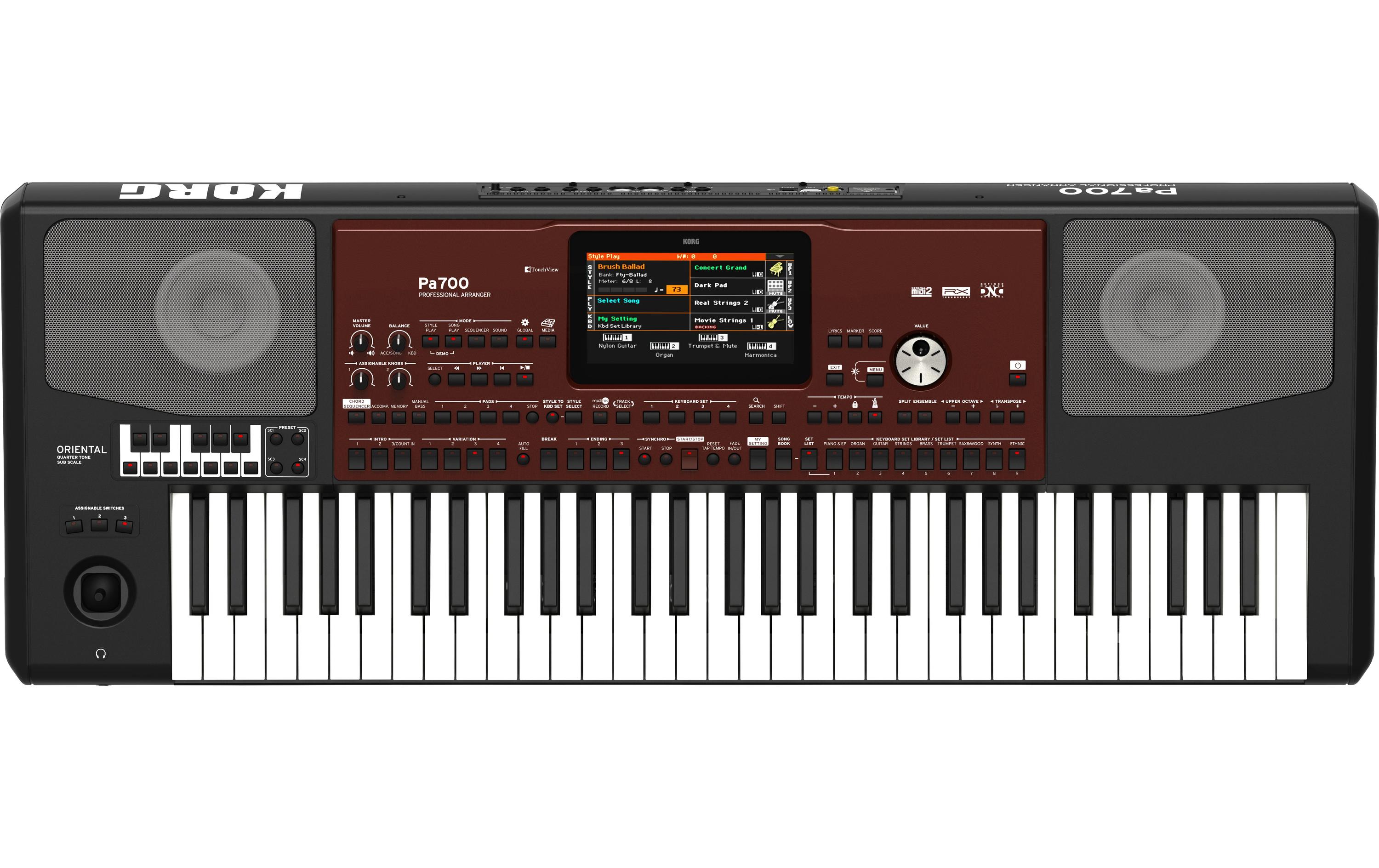 Keyboard PA700 Oriental<br>Keyboard mit 61 Tasten