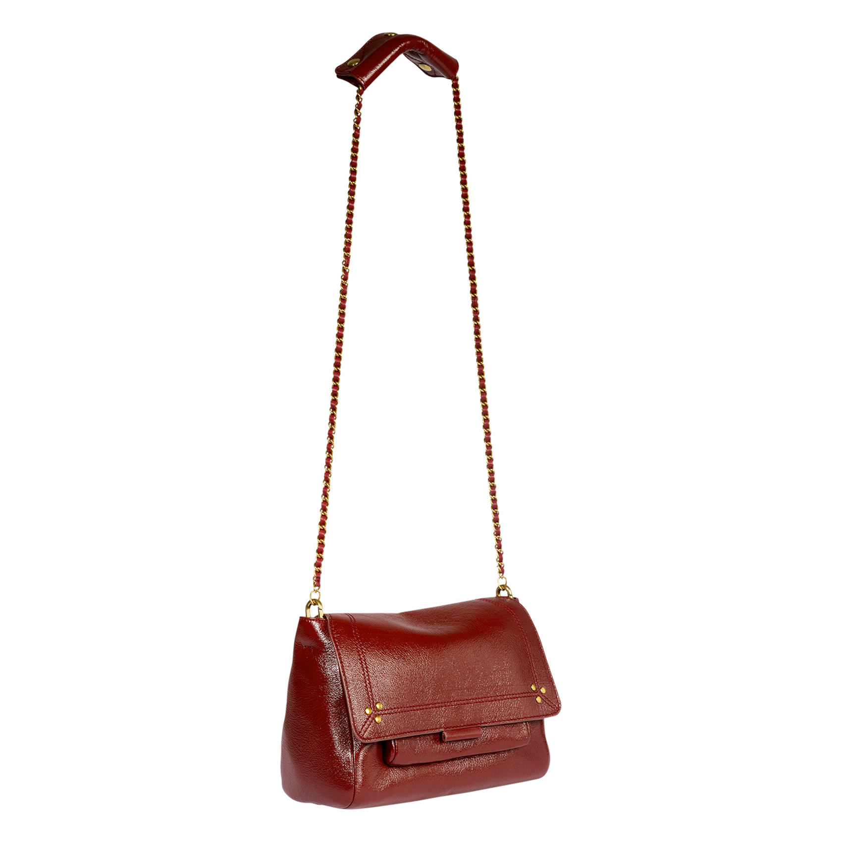 LULU M - Sac bandoulière en cuir | Marron