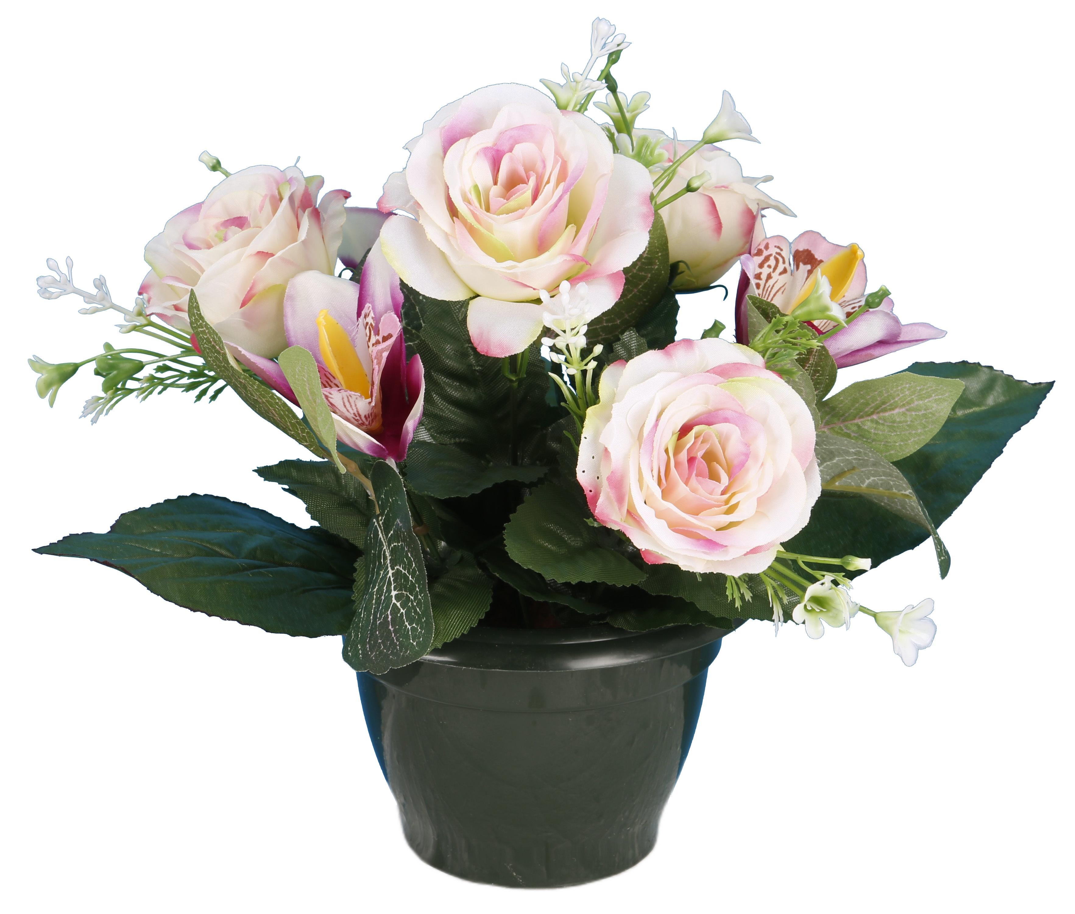 POT ROSES ORCHIDEES