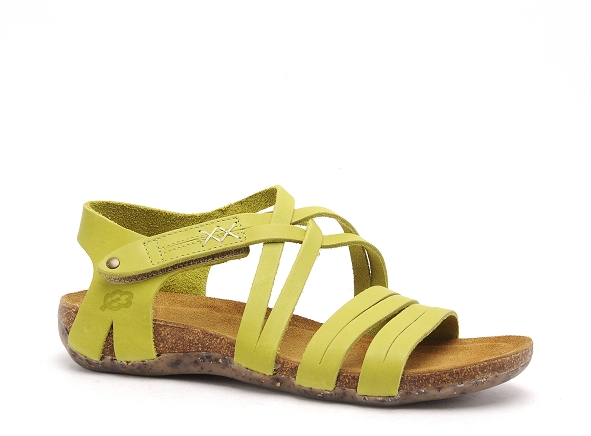 Loints nu pieds plats femme 31244 vert
