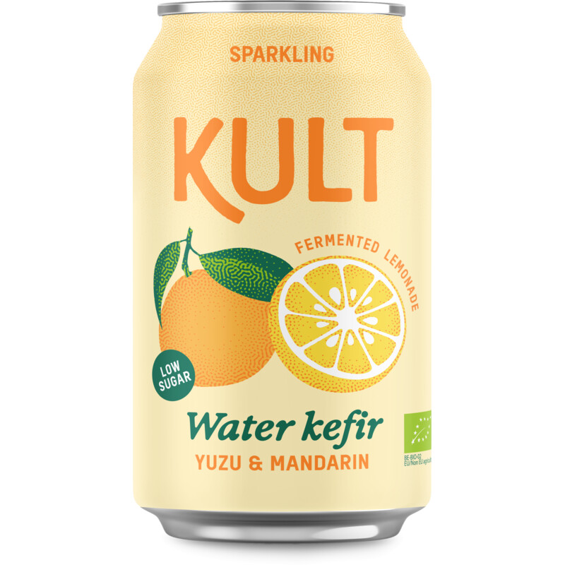 Kult Water kefir yuzu & mandarin