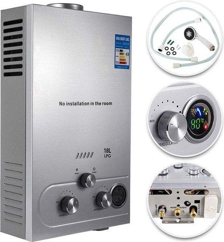 Propaan - Geiser 12L - LPG Geiser - Douche - Compact Design