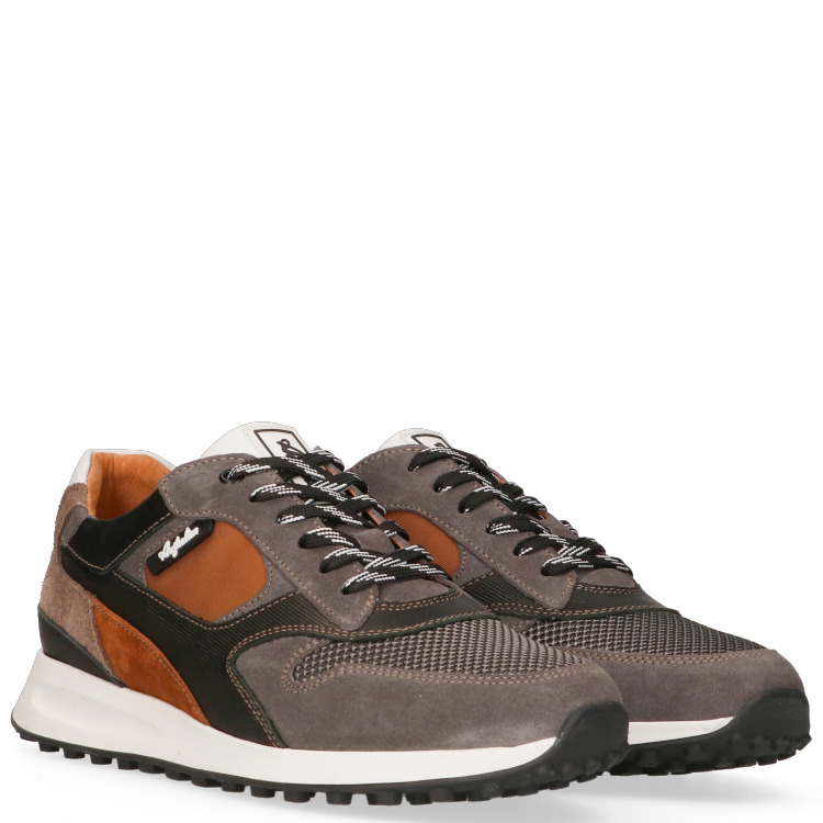 Australian Footwear Osaka leather Grey-blck-cognac