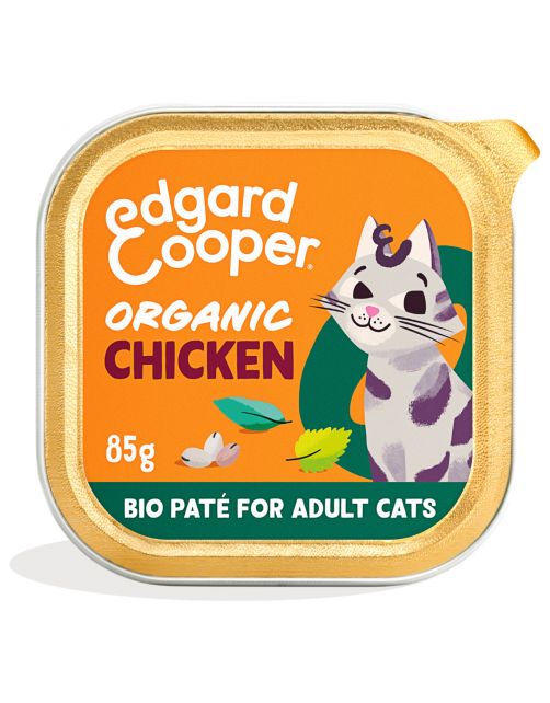 Edgard&Cooper Adult Paté Organic 85 g - Kattenvoer
