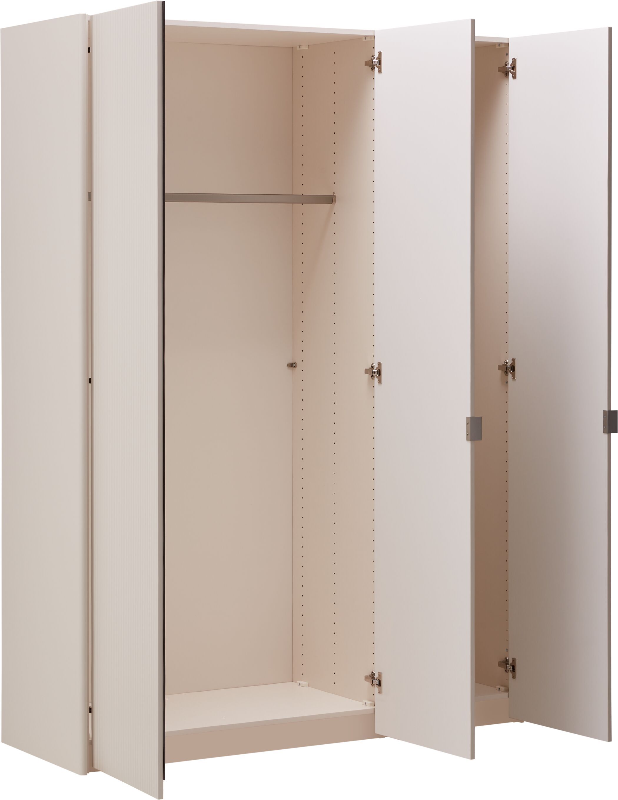 MODUL PLUS Drehtürenschrank - Hellgrau / B: 156.8 cm x T: 59.0 cm x H: 220.0 cm