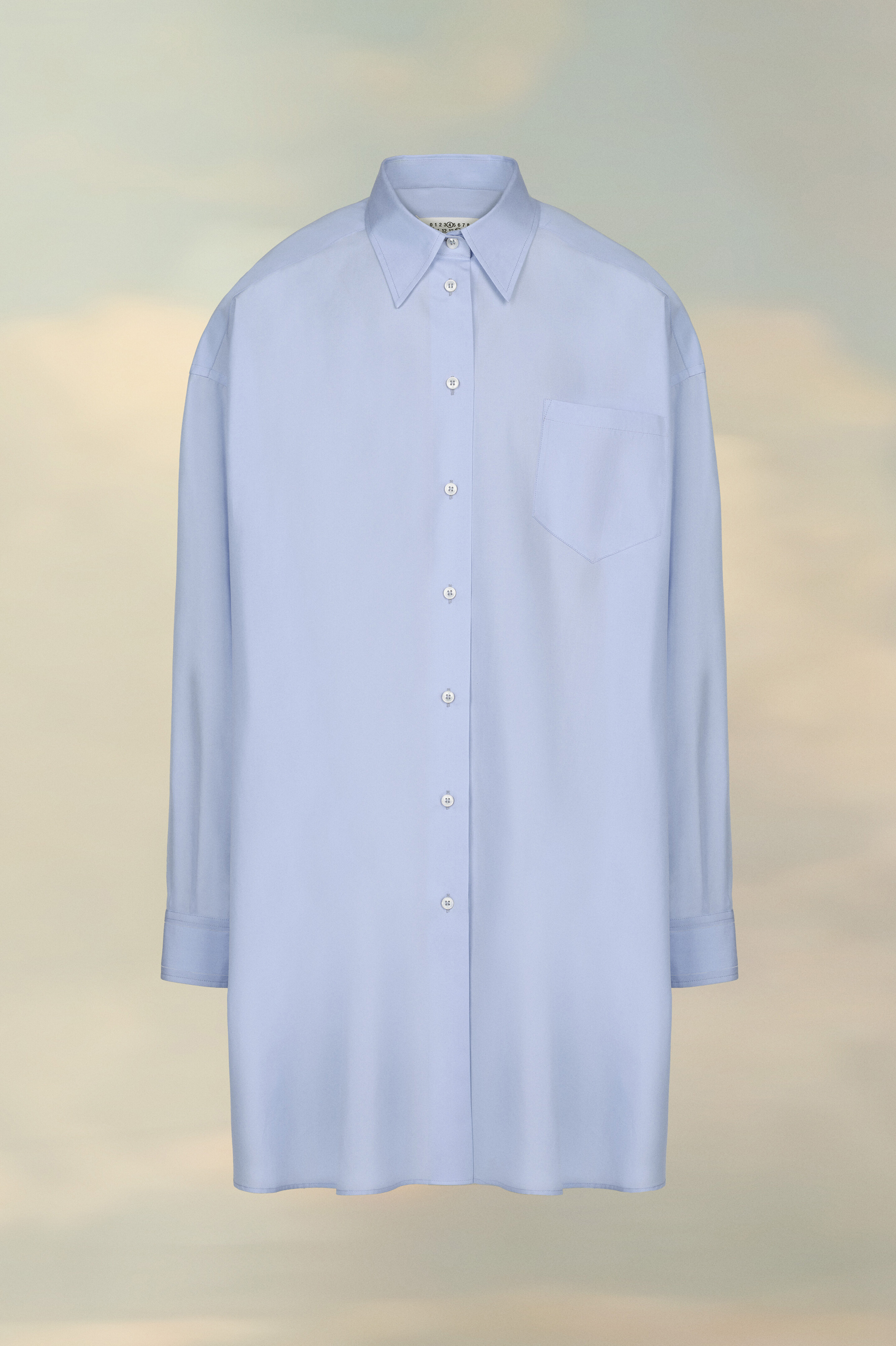 Chemise en coton avec poche pofrrine