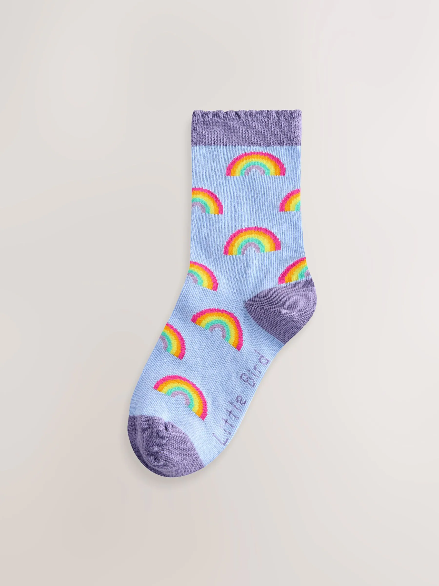 Little Bird by Jools Oliver set van 5 paar sokken met regenboogprint