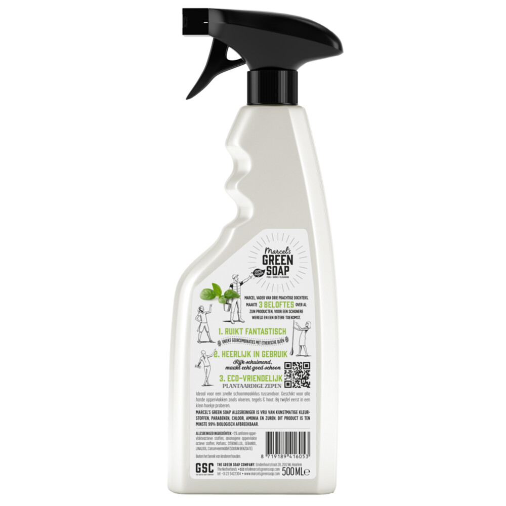 Marcel's Green Soap Allesreiniger Spray Basilicum & Vetiver Gras500 ml