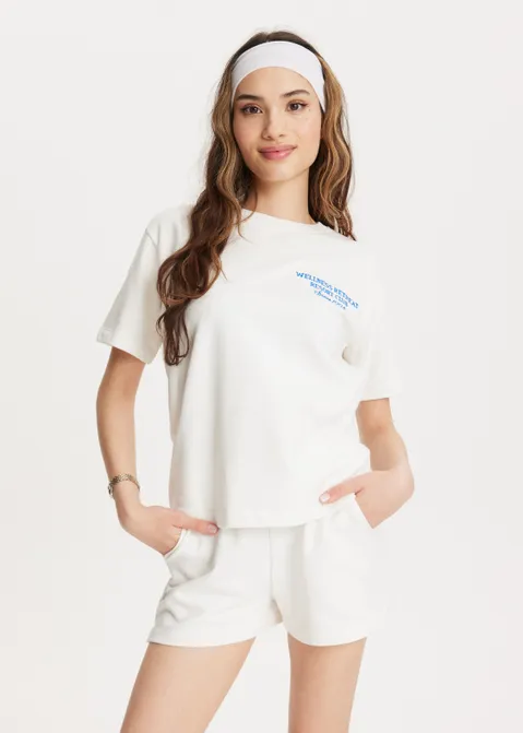 T-shirt met print los angeles off-white (WIT.O)