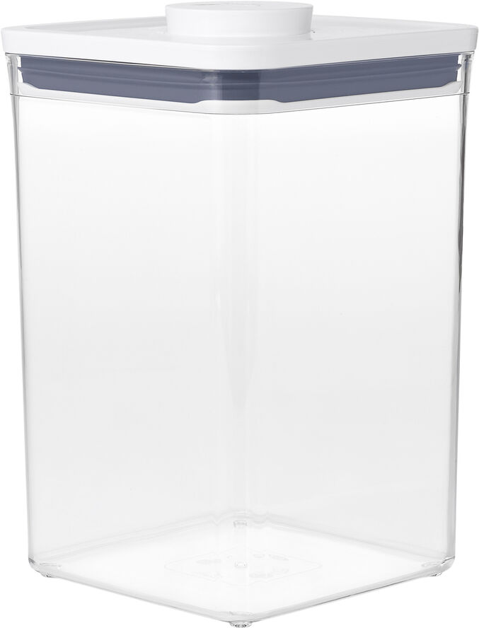 OXO OXO POP container, stor kvadrat, 4,2 l. Transparent