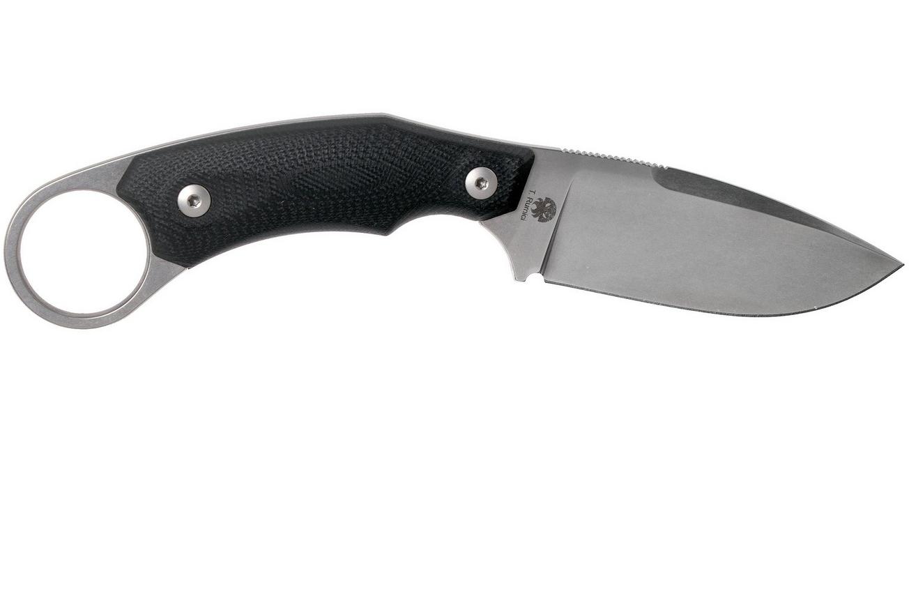 LionSteel H2 Drop Point GBK Black G10 vaststaand mes, Tommaso Rumici design