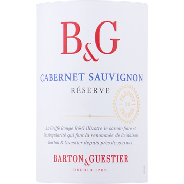 Barton & Guestier - Réserve - Cabernet Sauvignon - 750 ML