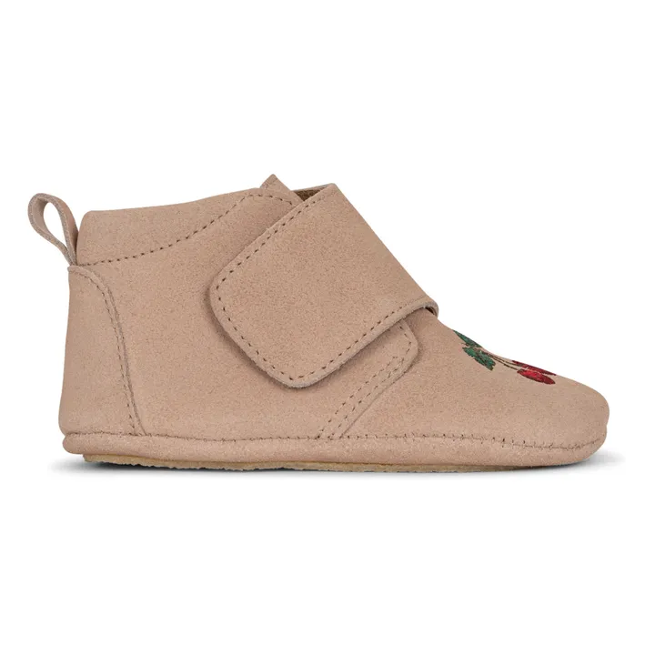 Konges Sløjd Chaussons Mamour Suède | Rose poudré