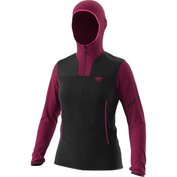 Veste polaire randonnée DYNAFIT TRAVERSE PTC HOODED JK W BEET RED