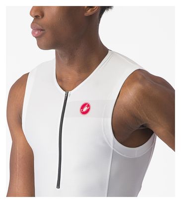 Maillot Sans Manches Triathlon Castelli Free Tri 2 Blanc