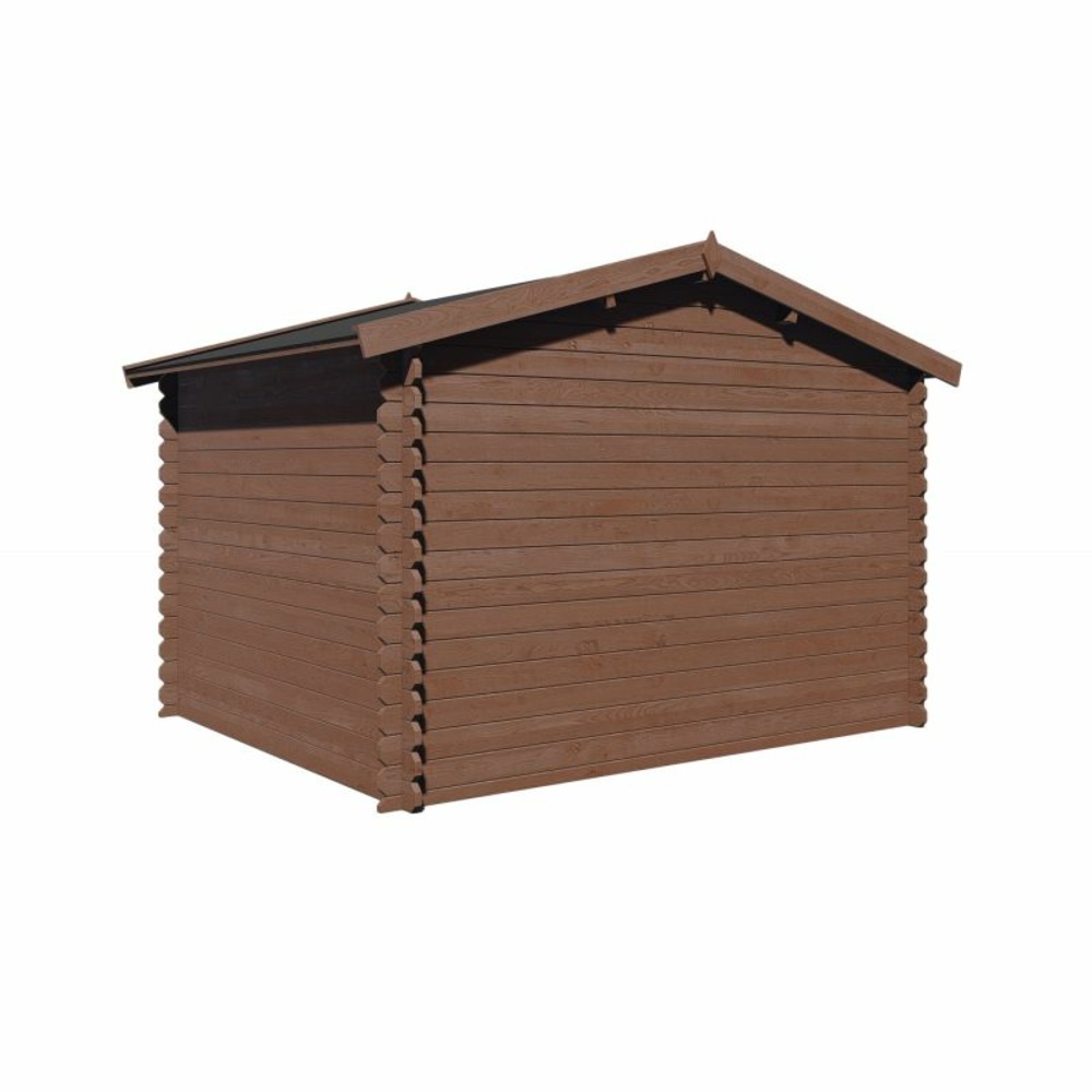 Abri de jardin megeve de 9,3 m² en bois de pin ép. 28 mm traité autoclave