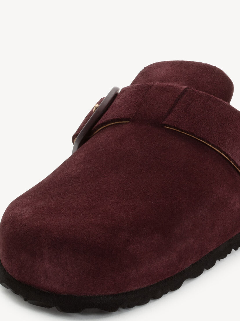 Leren Slipper - rood